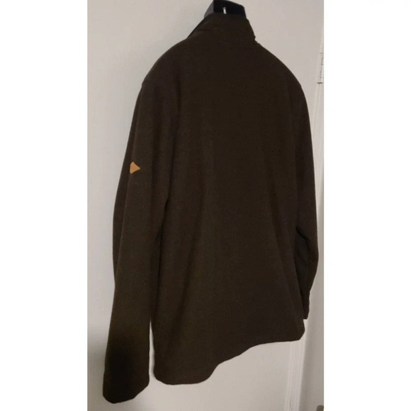 MEN'S ORVIS FLEECE LINED SWEATER SWEATSHIRT PULLOVER KNIT BROWN BLACK SZ XXL EUC - Picture 5 of 9